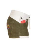 Amundsen 3Incher Cord Shorts Womens Natural/Olive Ash