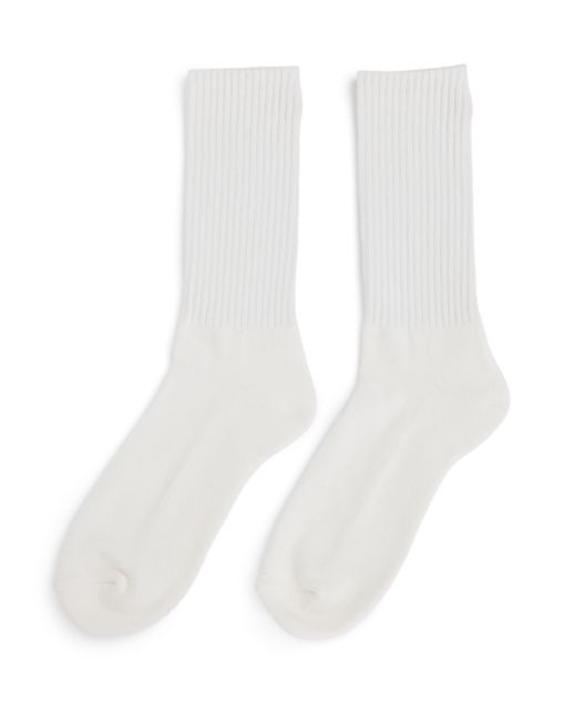 Amundsen Oslo Crew Socks White/White