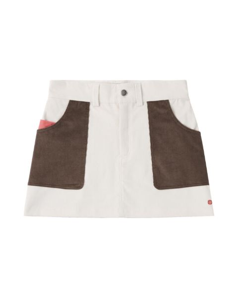 Amundsen Cord Skirt Womens Natural/Cowboy