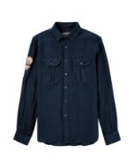 Amundsen Safari Linen Shirt Faded Navy