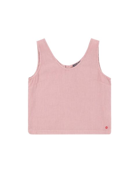 Amundsen Safari Linen Top Womens Faded Peony Pink