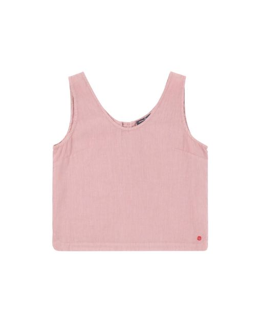 Amundsen Safari Linen Top Womens Faded Peony Pink