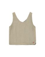 Amundsen Safari Linen Top Womens Olive Ash