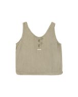 Amundsen Safari Linen Top Womens Olive Ash