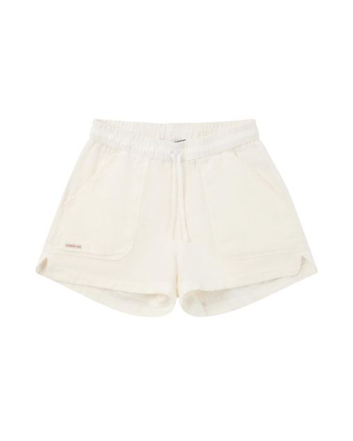 Amundsen Safari Linen Shorts Womens Natural