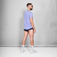 Saysky Logo Combat Pro T-shirt Purple Melange