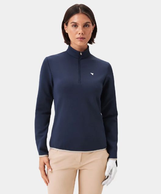 Macade Therma Quarter Zip Womens Dark Blue