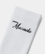 Macade Signature Crew Sock White