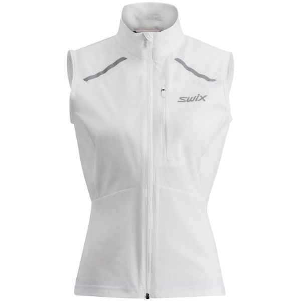 Swix Pace Wind Vest Womens Bright White