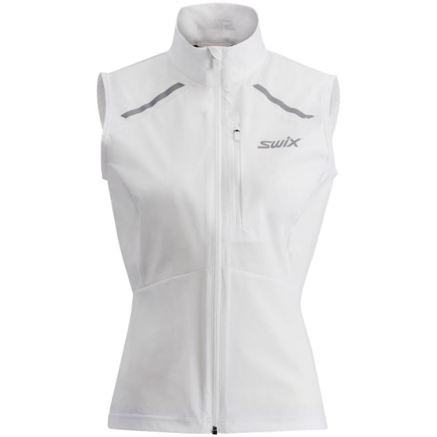 Swix Pace Wind Vest Womens Bright White