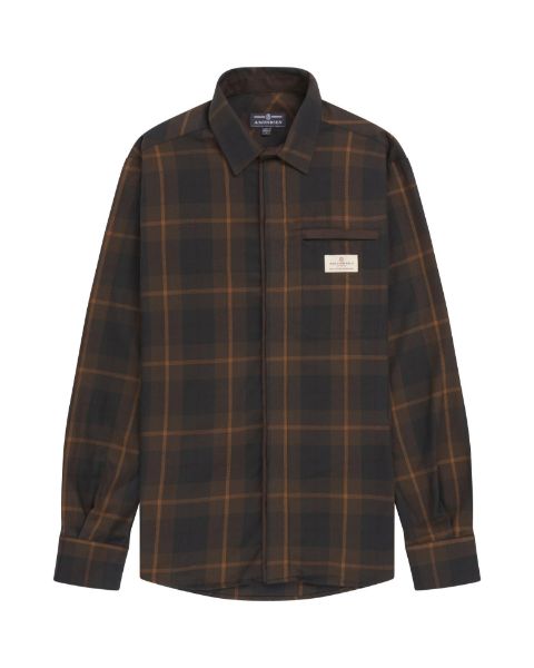 Amundsen Skauen Field Shirt Hunter Brown Checks
