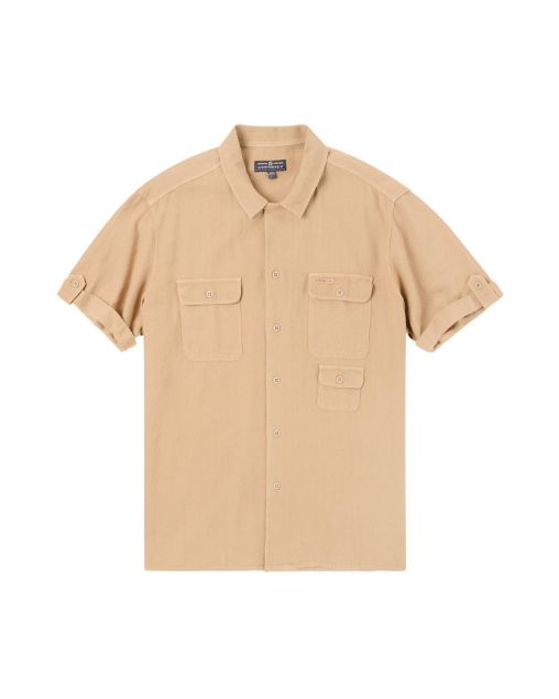Amundsen Travellers Linen SS Khaki