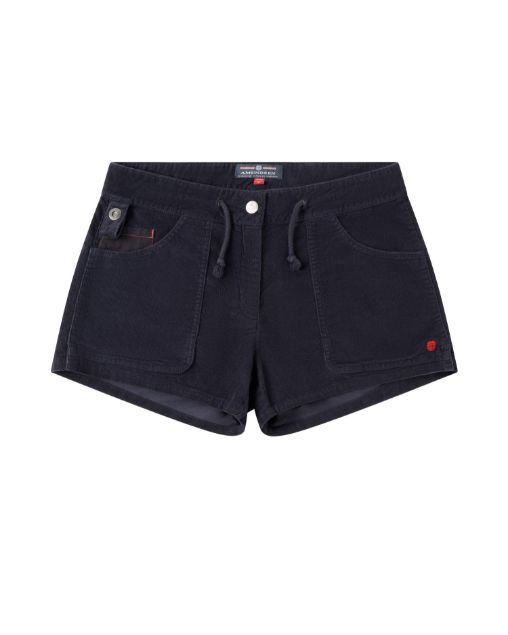 Amundsen 3Incher Cord G. Dyed Shorts Womens Faded Navy