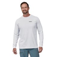 Patagonia LS P-6 Logo Responsibili-Tee White