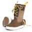BoatBoot High Cut Laceup Canvas Brown