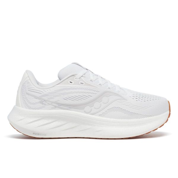 Saucony Ride 18 Womens White/Gum