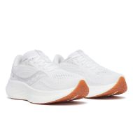 Saucony Ride 18 Womens White/Gum