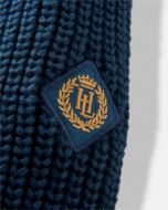 Henri Lloyd Golant Qtr Zip Ribbed Knit Navy Blue