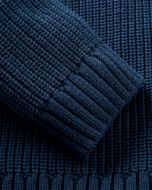 Henri Lloyd Golant Qtr Zip Ribbed Knit Navy Blue