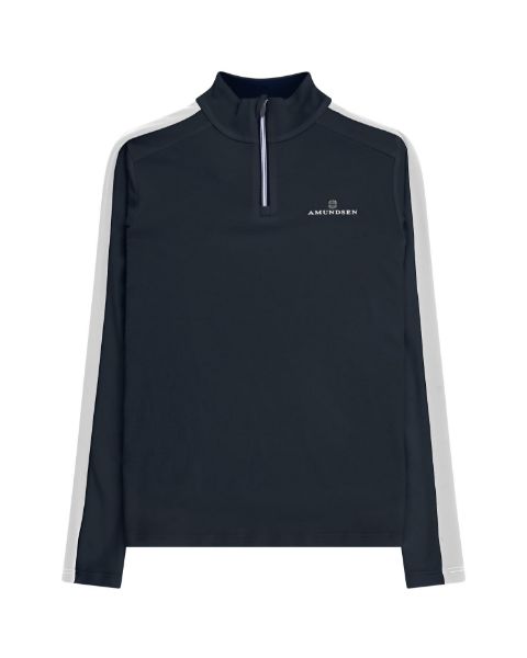 Amundsen 5Mila Half Zip Womens Faded Navy/Stripe
