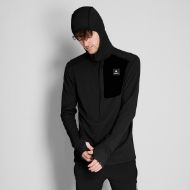Saysky Combat Half Zip Fleece Hoodie Black
