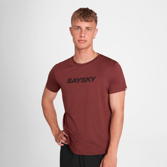 Saysky Logo Pace T-Shirt Red