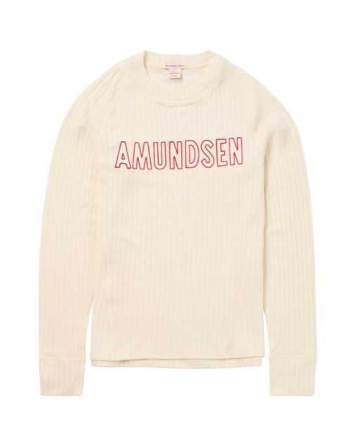 Amundsen Heros Hide Crew Neck Womens Natural/Logo