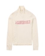 Amundsen Heros Hide Half Zip Womens Natural/Logo