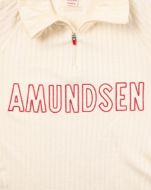 Amundsen Heros Hide Half Zip Womens Natural/Logo