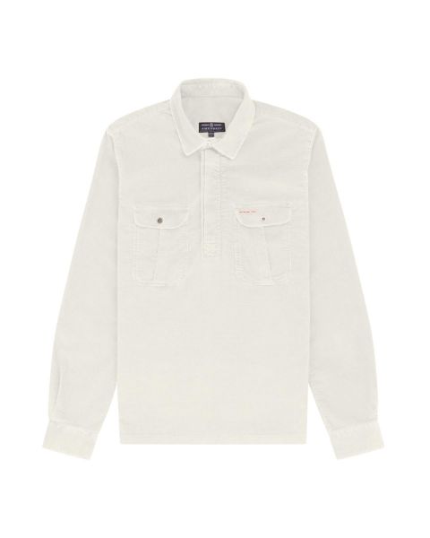 Amundsen Ranger Velvet Half Zip Shirt White