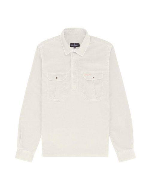 Amundsen Ranger Velvet Half Zip Shirt White