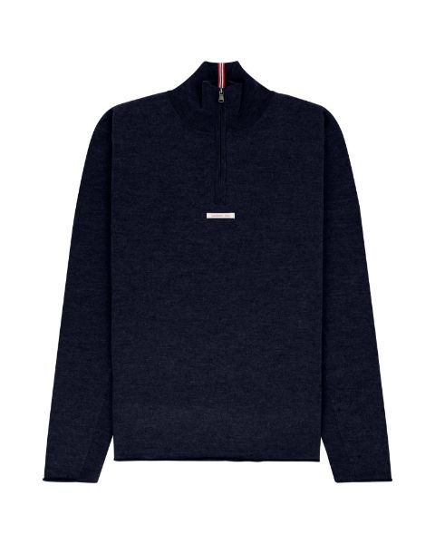 Amundsen Boiled Half Zip Faded Navy