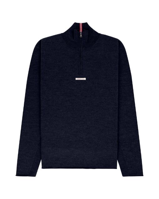 Amundsen Boiled Half Zip Faded Navy