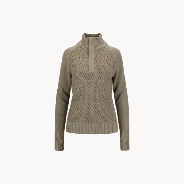 Tufte Robin Low Half Zip Womens Vetiver/Olive Night