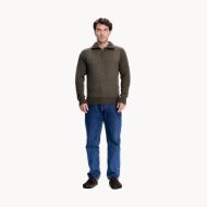 Tufte Robin Low Half Zip Olive Night