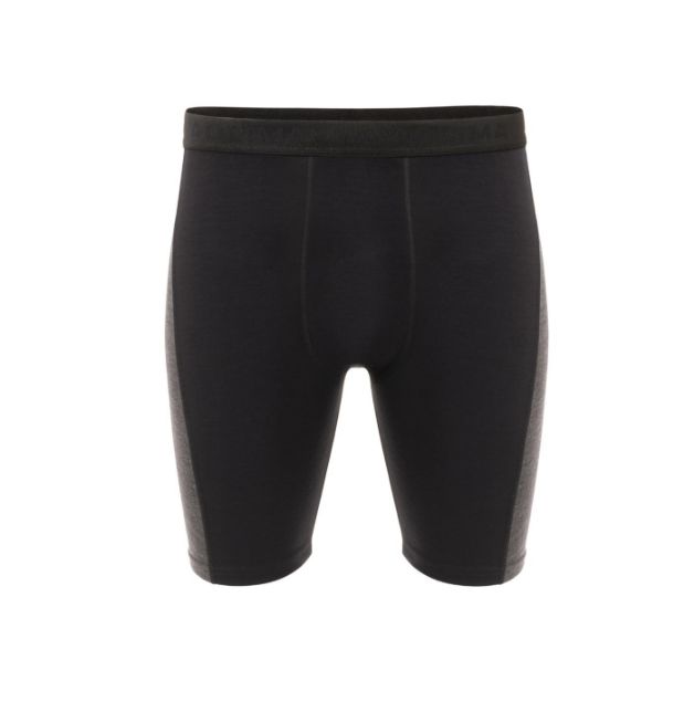 Aclima WarmWool Shorts Long w/windWool Jet Black/Marengo