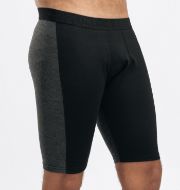 Aclima WarmWool Shorts Long w/windWool Jet Black/Marengo