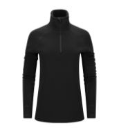 Aclima FleeceWool V2 Polo w/ zip Jet Black