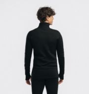Aclima FleeceWool V2 Polo w/ zip Jet Black