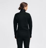 Aclima FleeceWool V2 Polo w/ zip Womens Jet Black