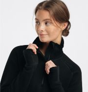 Aclima FleeceWool V2 Polo w/ zip Womens Jet Black