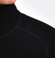 Aclima FleeceWool V2 Polo w/ zip Womens Jet Black