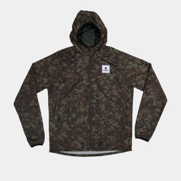 Saysky Camo Pace Jacket  Brown Aop