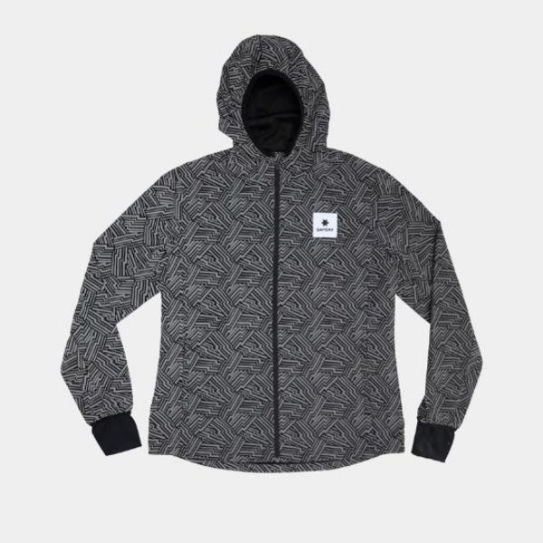 Saysky Reflective Blaze Jacket Womens Black AOP