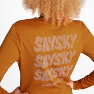 Saysky Reflective Logo Pace Long Sleeve Womens Orange