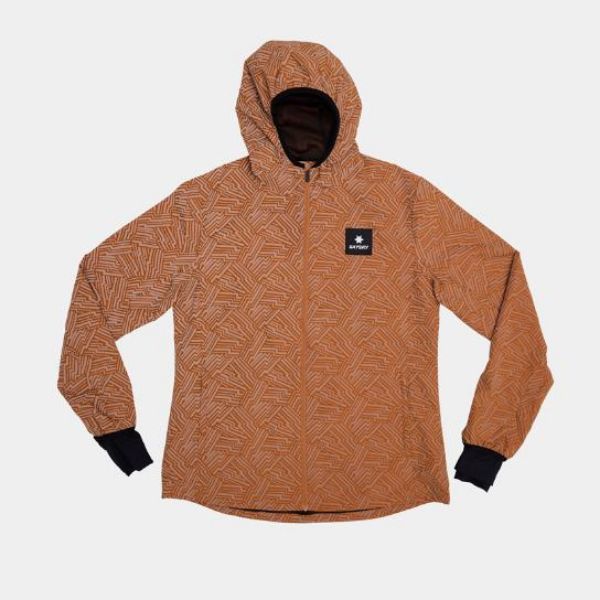 Saysky Reflective Blaze Jacket Womens Orange AOP