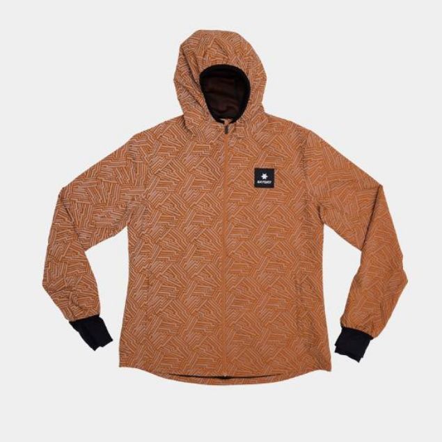 Saysky Reflective Blaze Jacket Womens Orange AOP