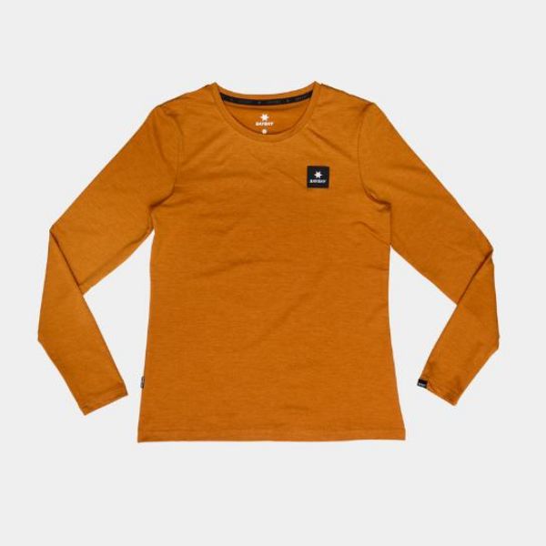 Saysky Reflective Logo Pace Long Sleeve Womens Orange