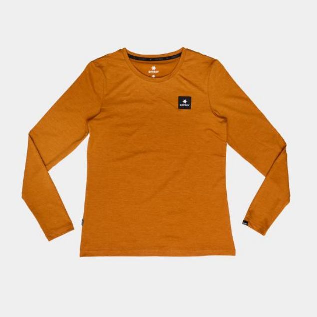 Saysky Reflective Logo Pace Long Sleeve Womens Orange