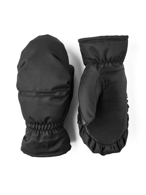 Hestra Primaloft Leather Female Mitt Black